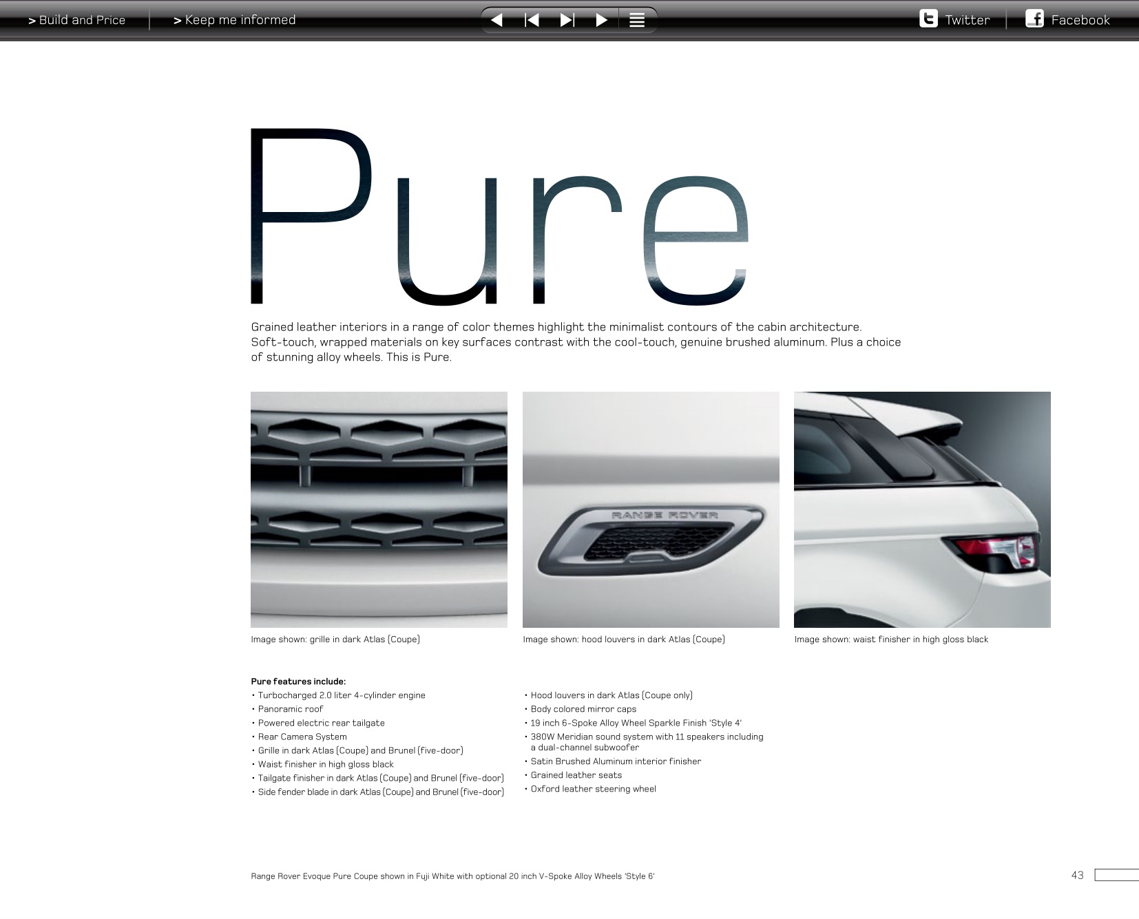 2012 Land Rover Evoque Brochure Page 62